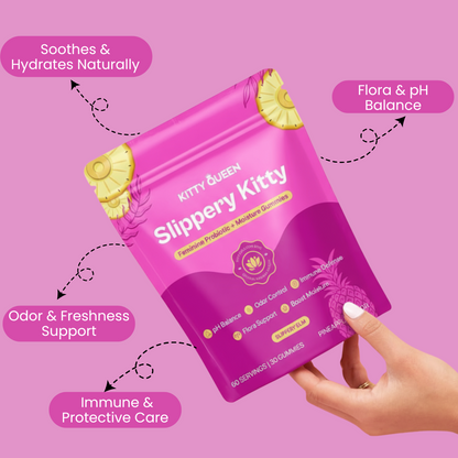Slippery Kitty - Feminine Probiotic + Moisture Gummies