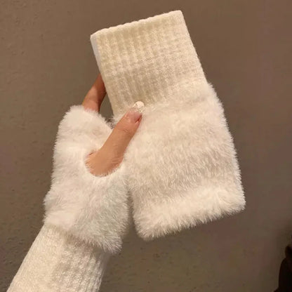 Cozy Half-Finger Gloves (One Size Fits All)