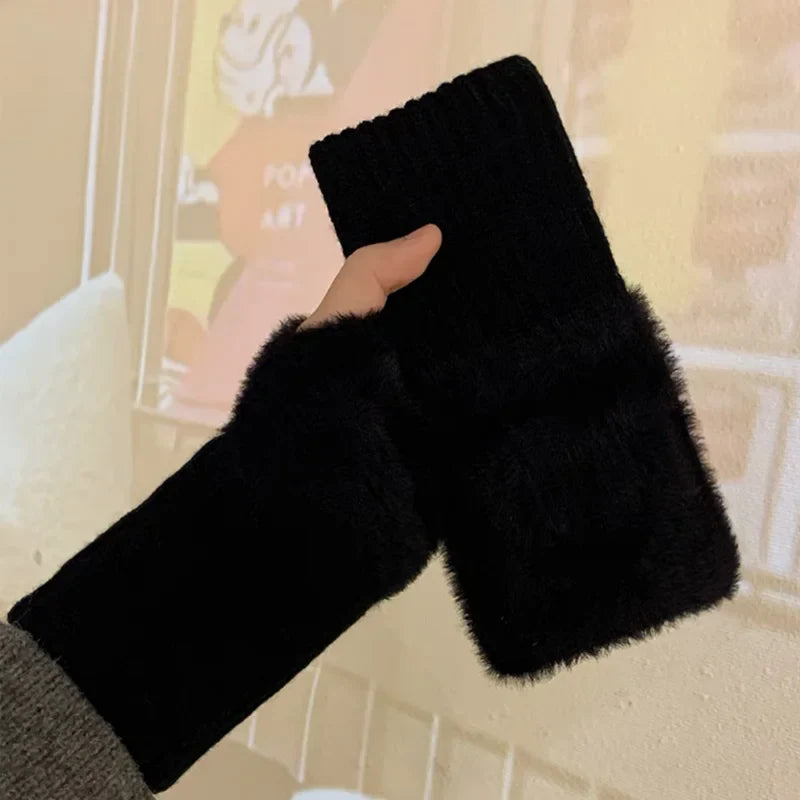 Cozy Half-Finger Gloves (One Size Fits All)