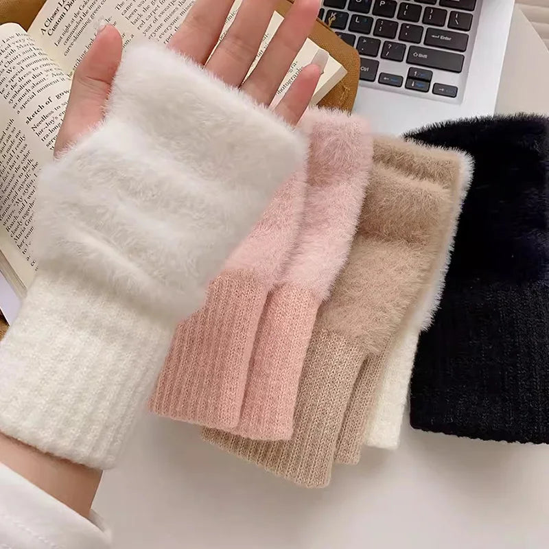 Cozy Half-Finger Gloves (One Size Fits All)